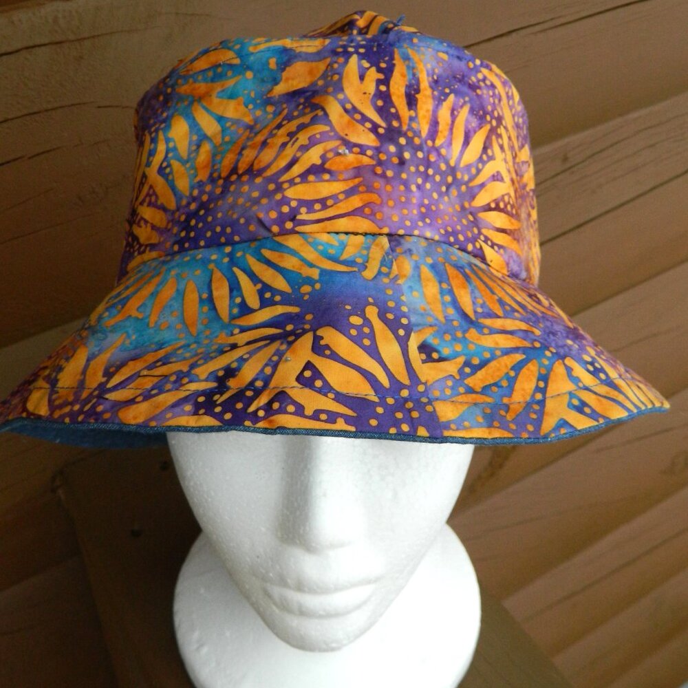 Women's Spring Summer Floral Bucket Hat for Women Cotton Bucket Hat Lightweight